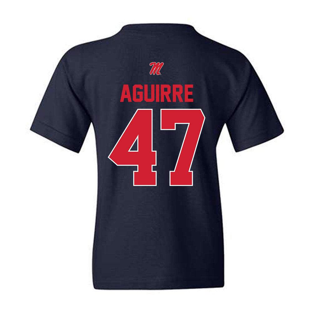 Ole Miss - NCAA Football : Anthony Aguirre - Youth T-Shirt-1