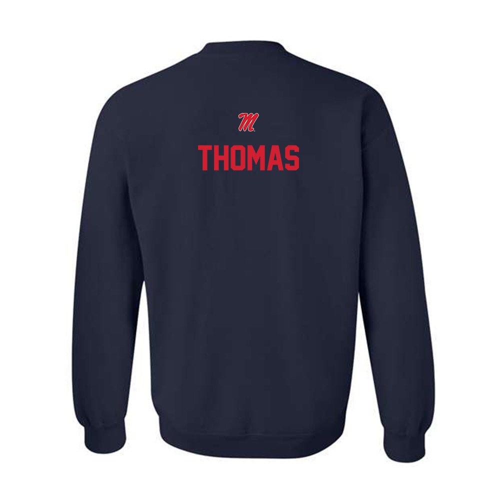 Ole Miss - NCAA Football : Case Thomas - Classic Shersey Crewneck Sweatshirt-1