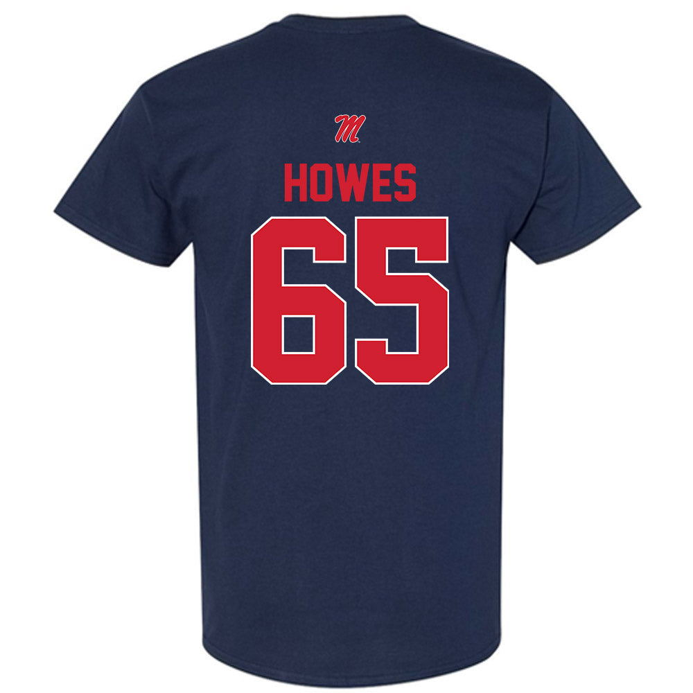 Ole Miss - NCAA Football : Connor Howes - T-Shirt-1