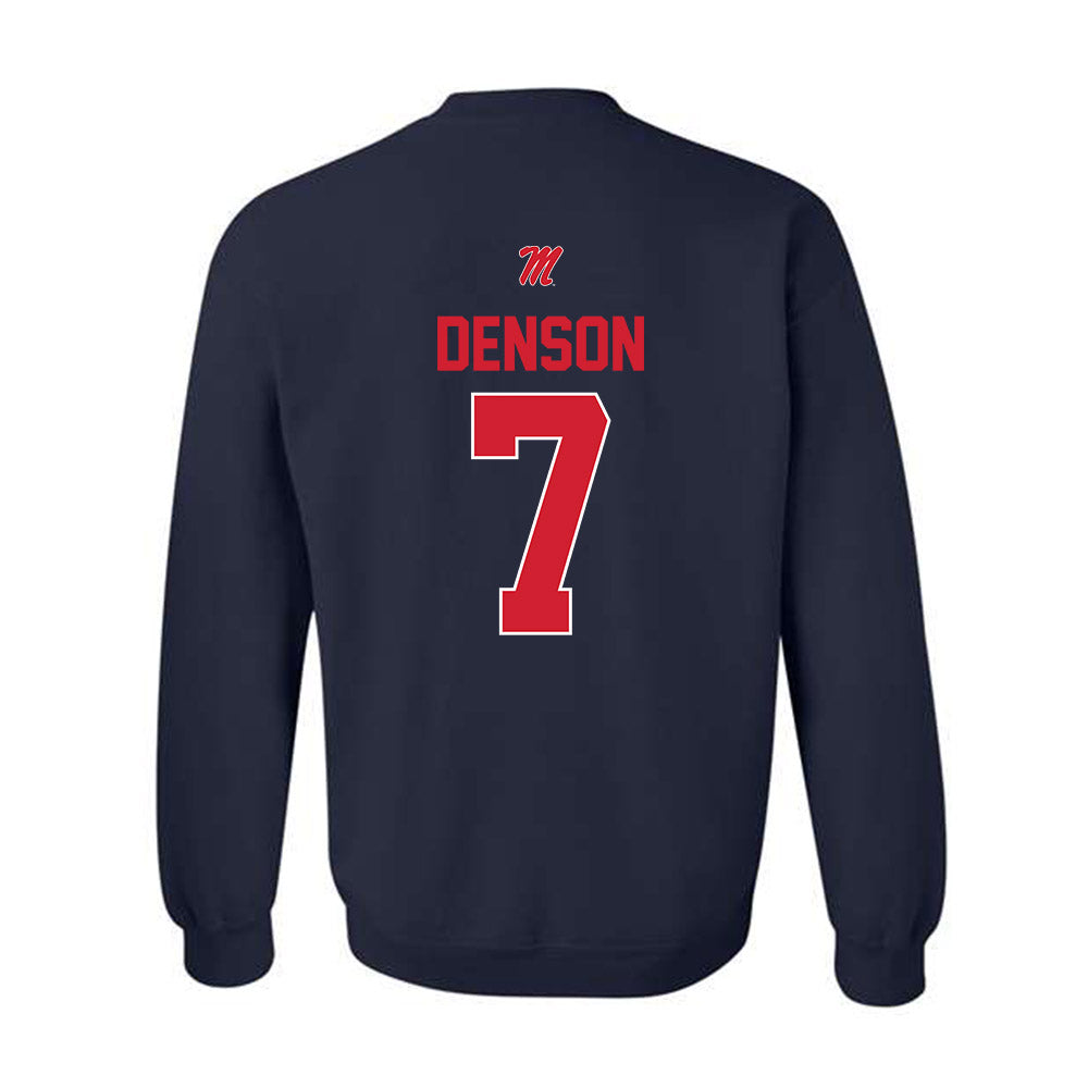 Ole Miss - NCAA Football : Sharif Denson - Classic Shersey Crewneck Sweatshirt-1