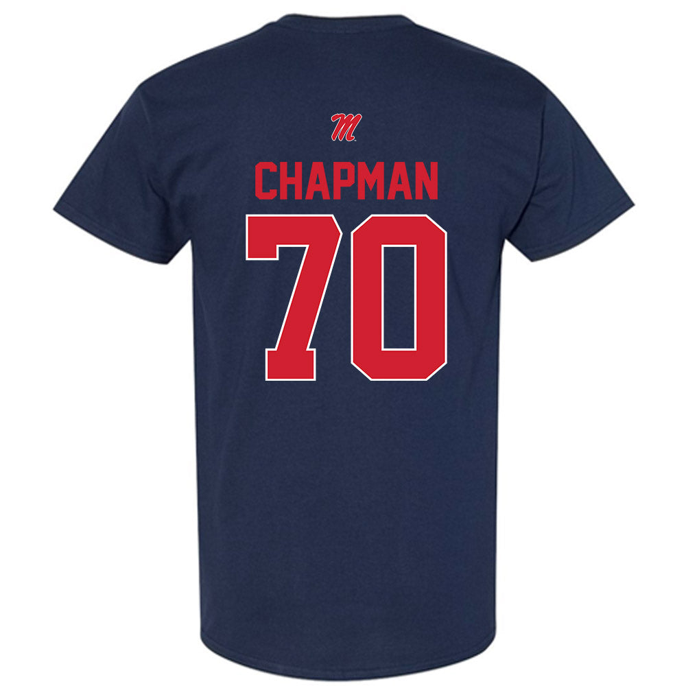 Ole Miss - NCAA Football : Jalan Chapman - Classic Shersey T-Shirt-1