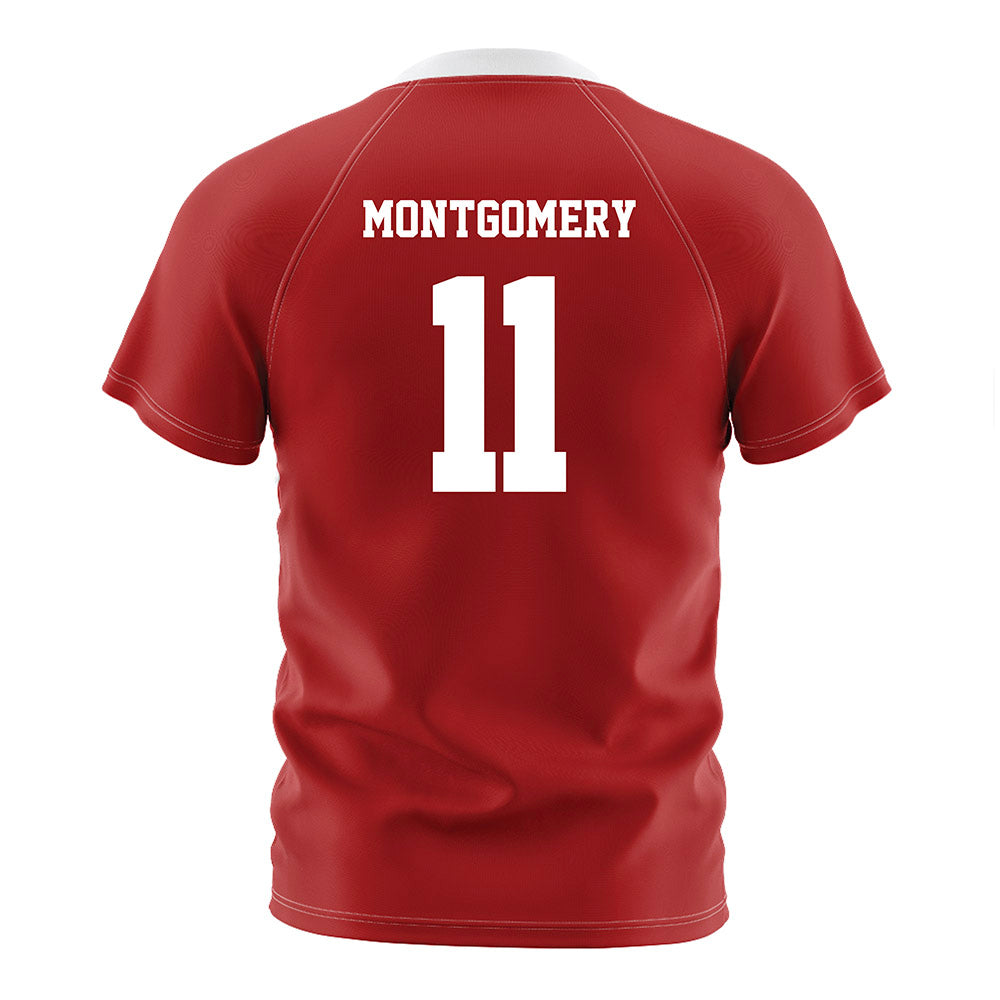 NC State - NCAA Women's Soccer : Carly Montgomery - Red Soccer Jersey-1