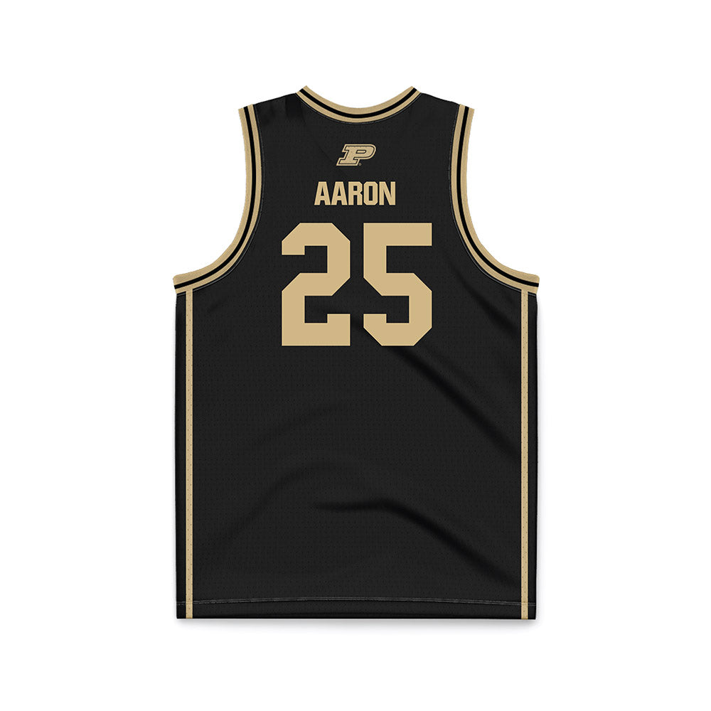 Purdue - NCAA Women's Basketball : Averi Aaron - Black Basketball Jersey-1