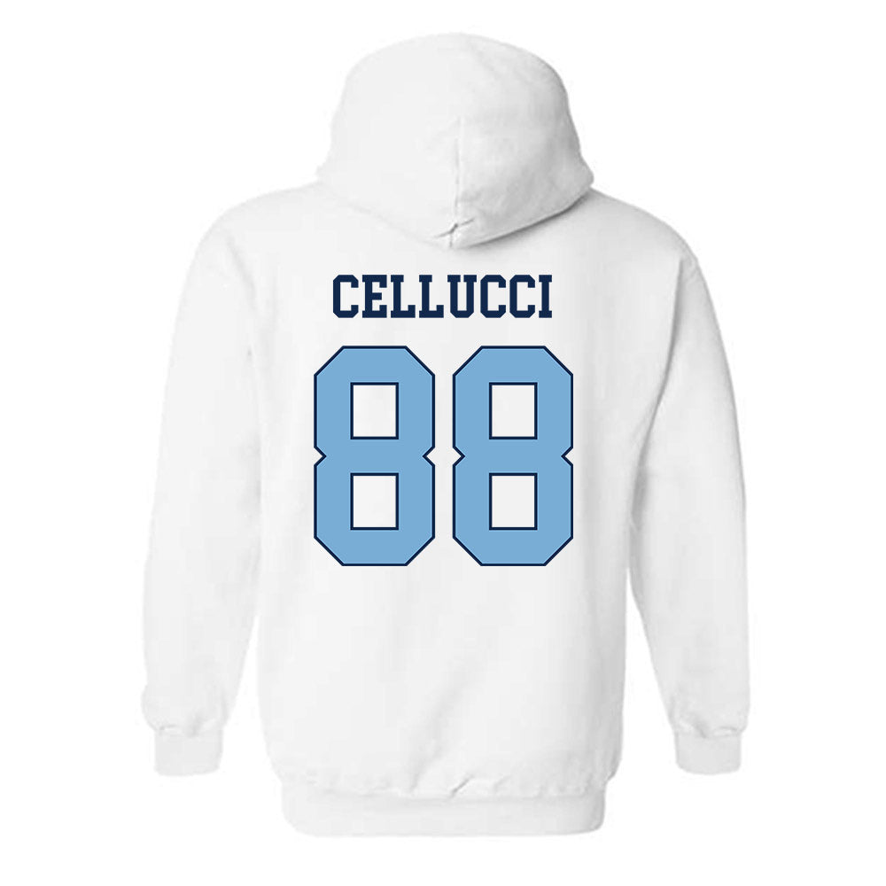 UNC - NCAA Men's Lacrosse : Chase Cellucci - Classic Shersey Hooded Sweatshirt-1