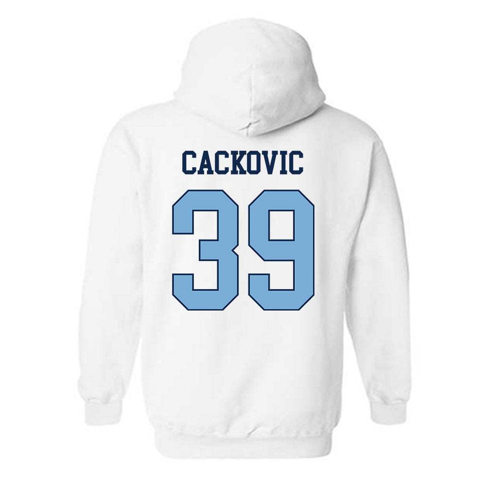 UNC - NCAA Baseball : Jake Cackovic - Classic Shersey Hooded Sweatshirt-1