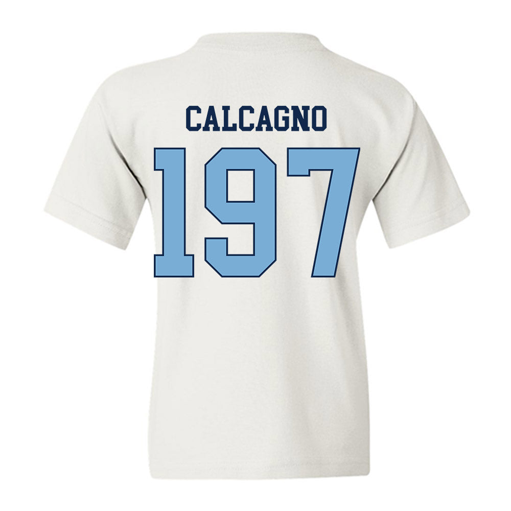 UNC - NCAA Wrestling : Mikey Calcagno - Classic Shersey Youth T-Shirt-1