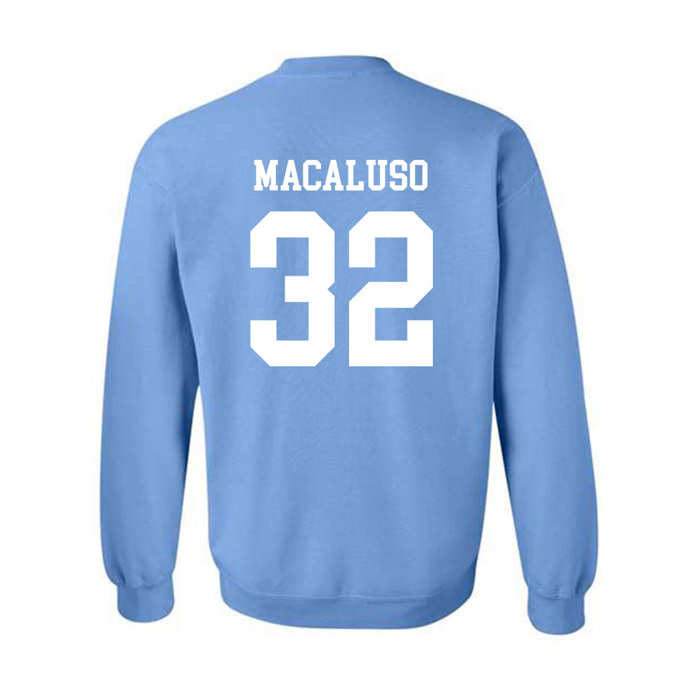 UNC - NCAA Men's Lacrosse : Luke Macaluso - Classic Shersey Crewneck Sweatshirt-1