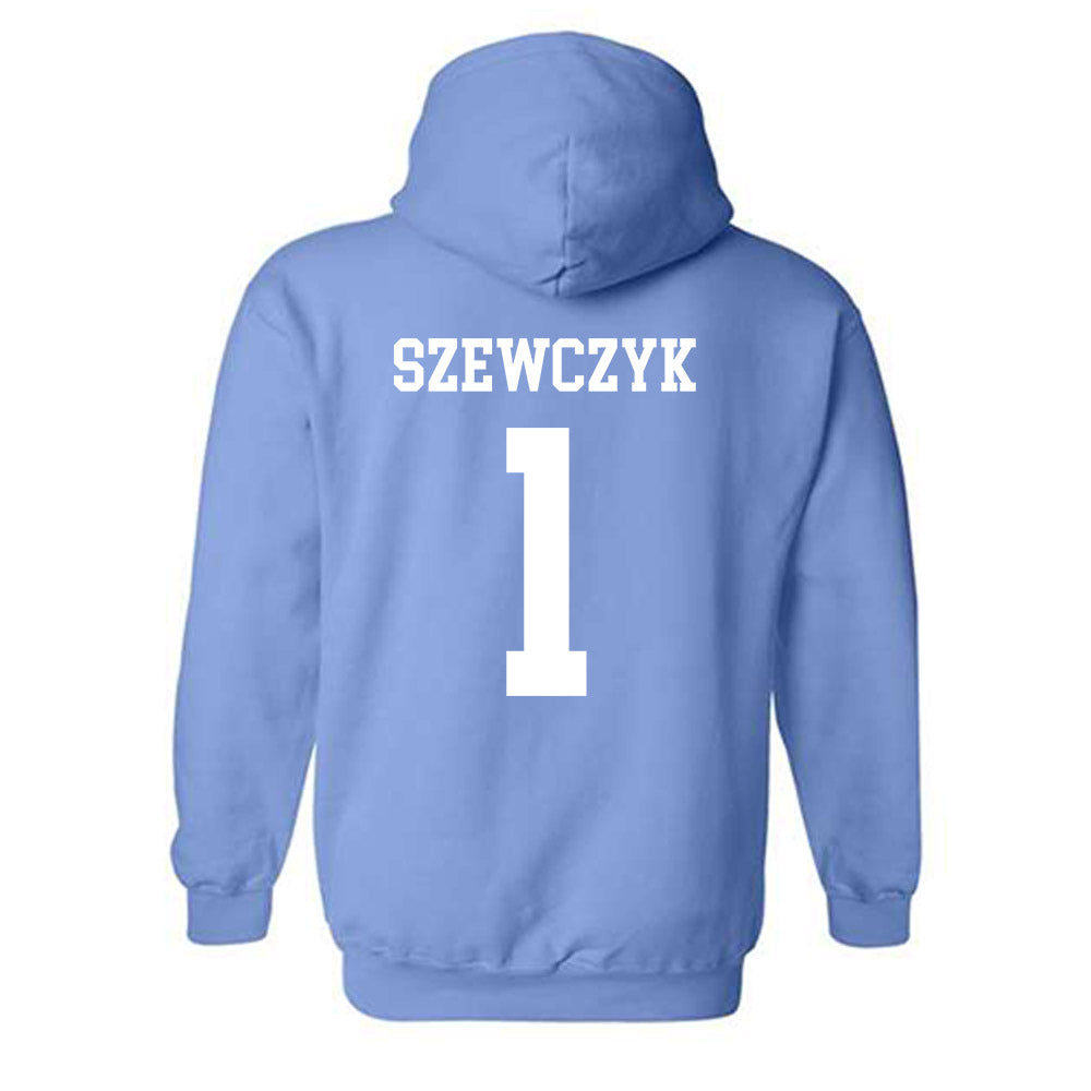 UNC - NCAA Men's Lacrosse : Mason Szewczyk - Classic Shersey Hooded Sweatshirt-1