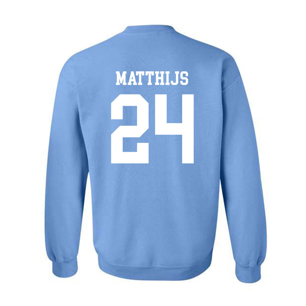 UNC - NCAA Baseball : Matthew Matthijs - Classic Shersey Crewneck Sweatshirt-1