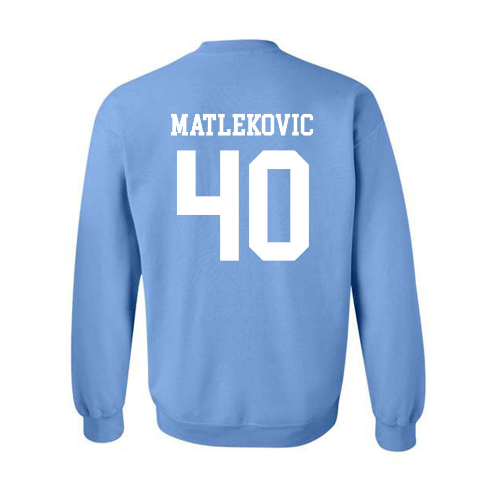 UNC - NCAA Men's Basketball : Ivan Matlekovic - Classic Shersey Crewneck Sweatshirt-1