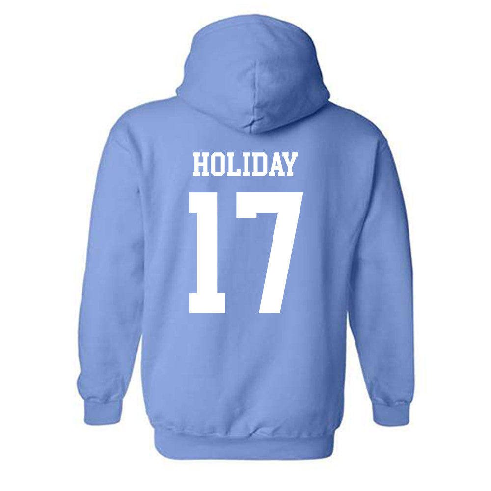 UNC - NCAA Baseball : Talan Holiday - Classic Shersey Hooded Sweatshirt-1
