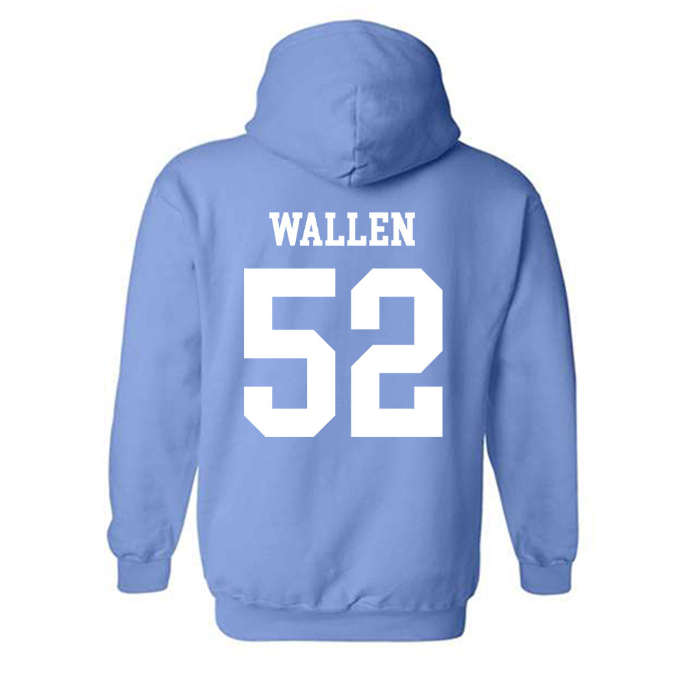 UNC - NCAA Baseball : Andrew Wallen - Classic Shersey Hooded Sweatshirt-1