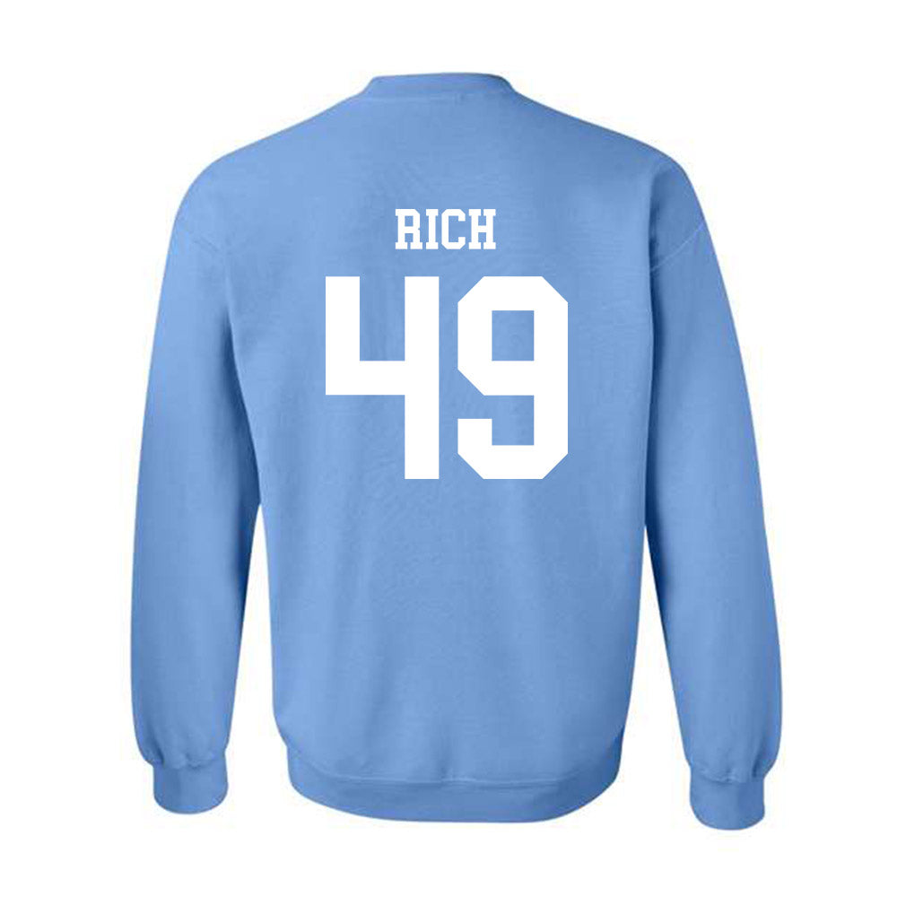 UNC - NCAA Baseball : Amos Rich - Classic Shersey Crewneck Sweatshirt-1