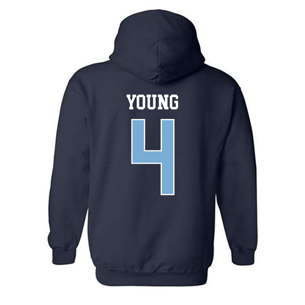 UNC - NCAA Men's Basketball : Jaydon Young - Classic Shersey Hooded Sweatshirt-1