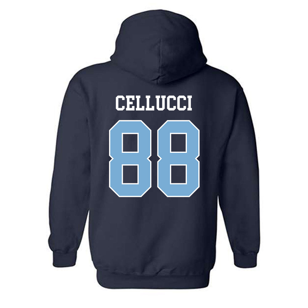 UNC - NCAA Men's Lacrosse : Chase Cellucci - Classic Shersey Hooded Sweatshirt-1