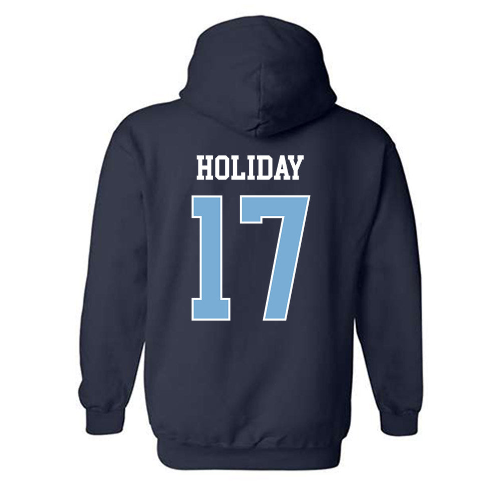 UNC - NCAA Baseball : Talan Holiday - Classic Shersey Hooded Sweatshirt-1