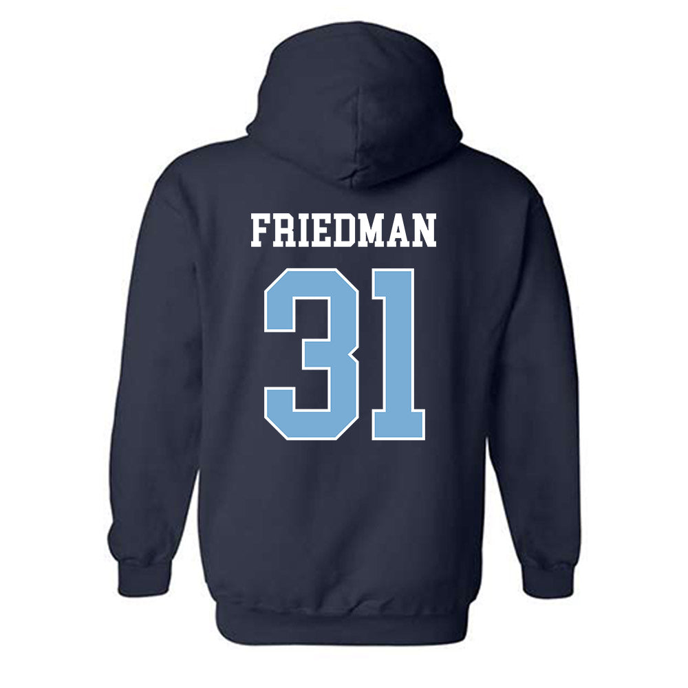 UNC - NCAA Men's Lacrosse : Caswell Friedman - Classic Shersey Hooded Sweatshirt-1