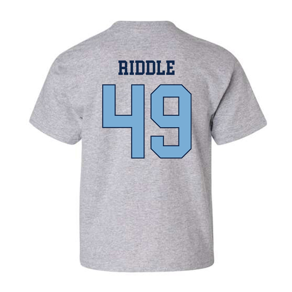 UNC - NCAA Men's Lacrosse : Alec Riddle - Classic Shersey Youth T-Shirt