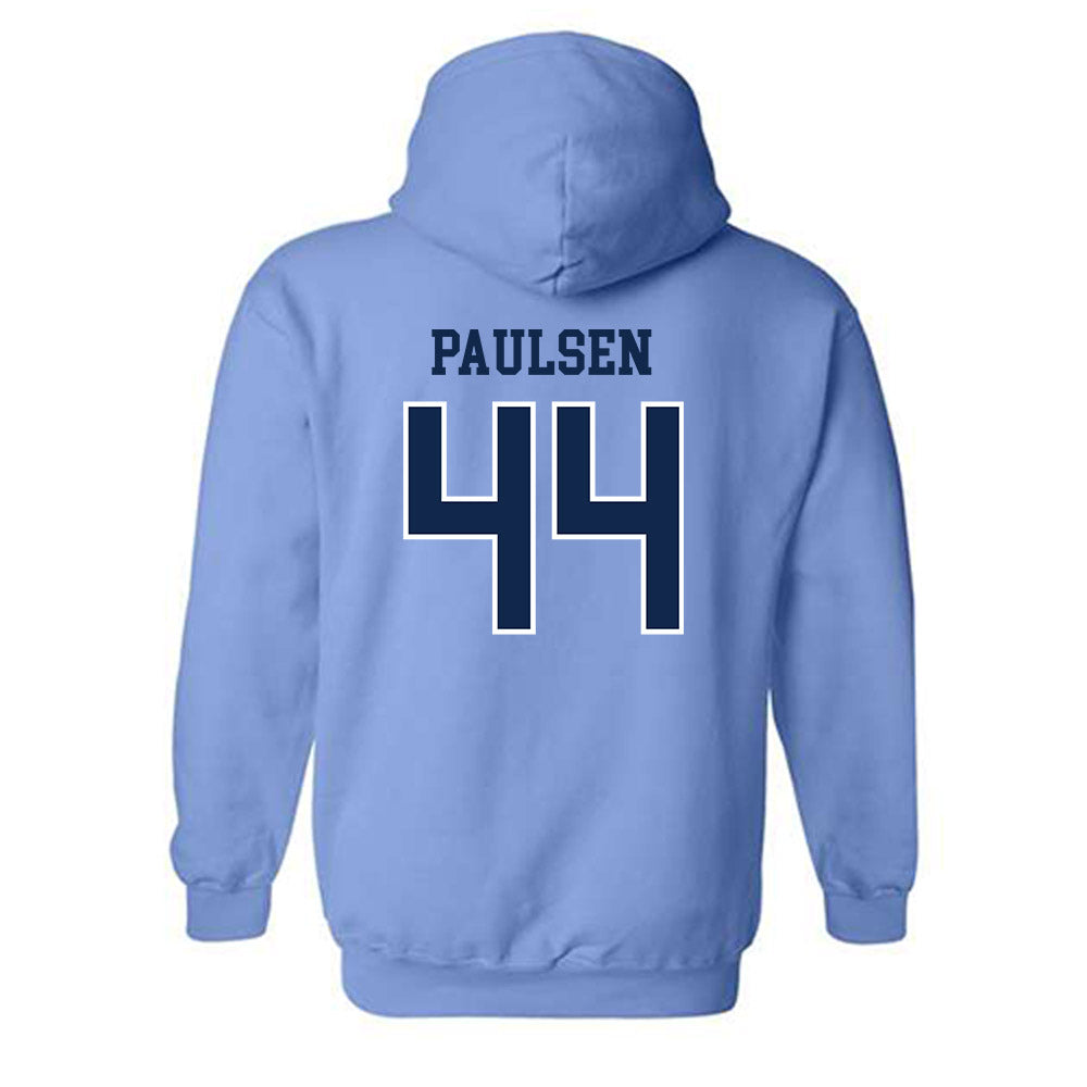 UNC - NCAA Baseball : Erik Paulsen - Classic Shersey Hooded Sweatshirt-1