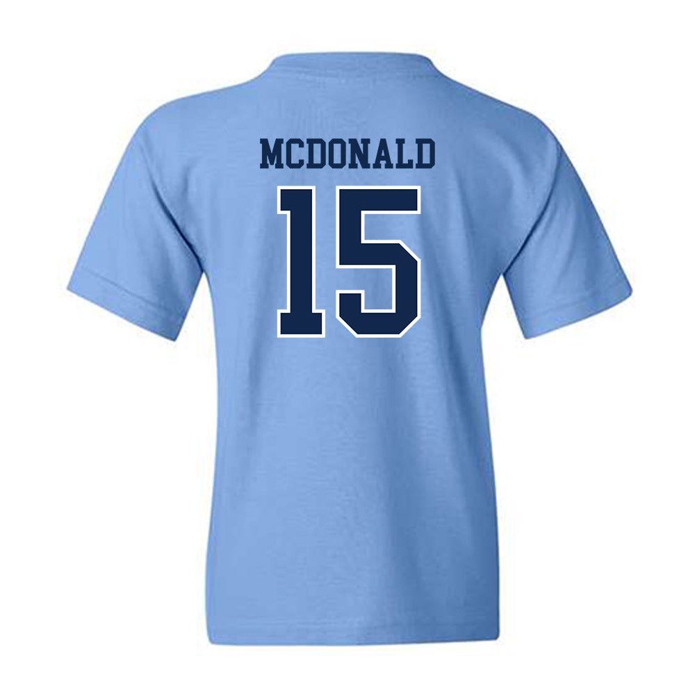 UNC - NCAA Football : Derek McDonald - Classic Shersey Youth T-Shirt-1