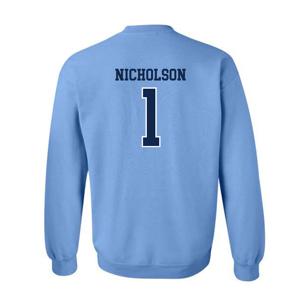 UNC - NCAA Baseball : Cooper Nicholson - Classic Shersey Crewneck Sweatshirt-1