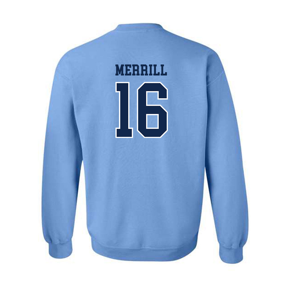 UNC - NCAA Men's Lacrosse : Gary Merrill - Classic Shersey Crewneck Sweatshirt-1