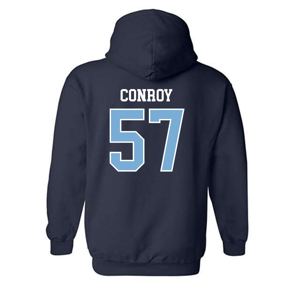 UNC - NCAA Football : William Conroy - Sports Shersey Hooded Sweatshirt-1