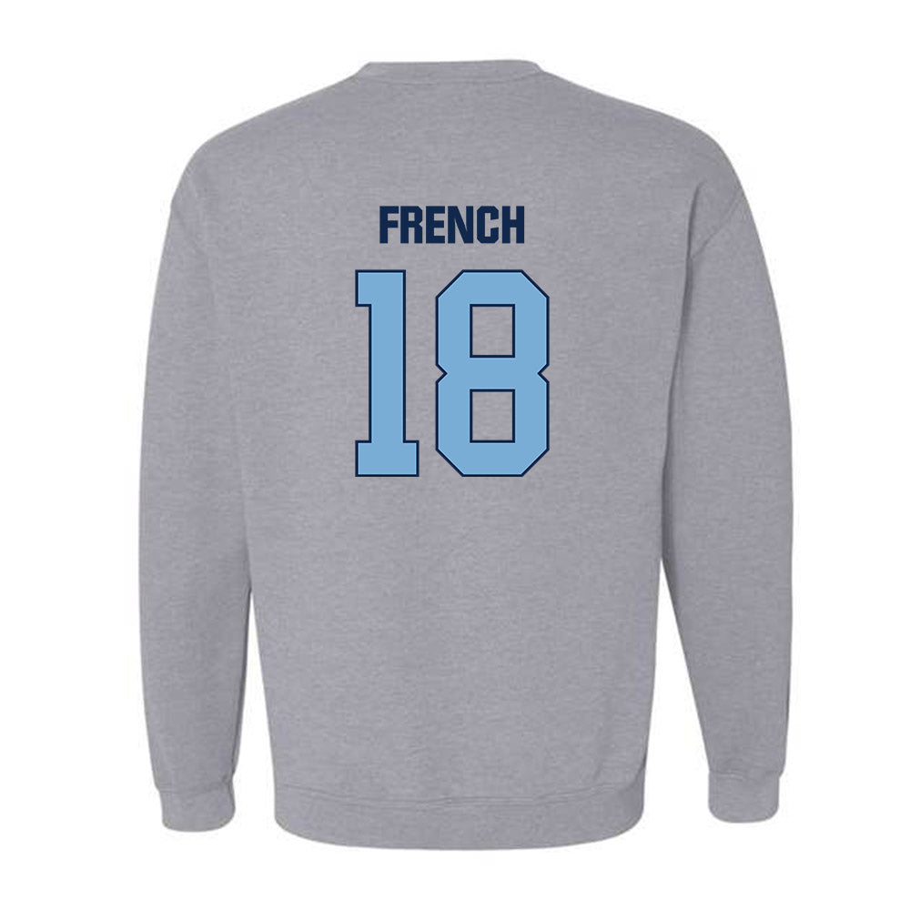 UNC - NCAA Baseball : Carter French - Sports Shersey Crewneck Sweatshirt