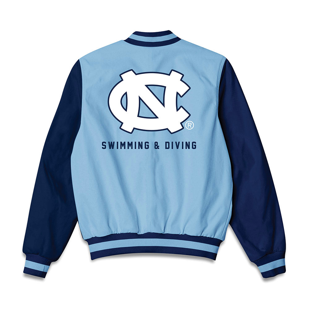 UNC - NCAA Men's Swimming & Diving : Granger Bartee - Bomber Jacket-1