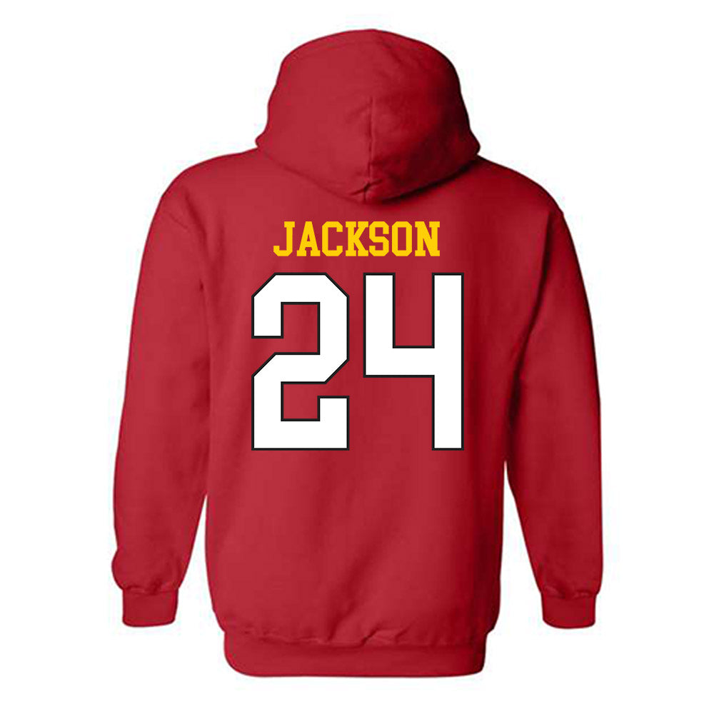 Maryland - NCAA Football : Amari Jackson - Classic Shersey Hooded Sweatshirt-1