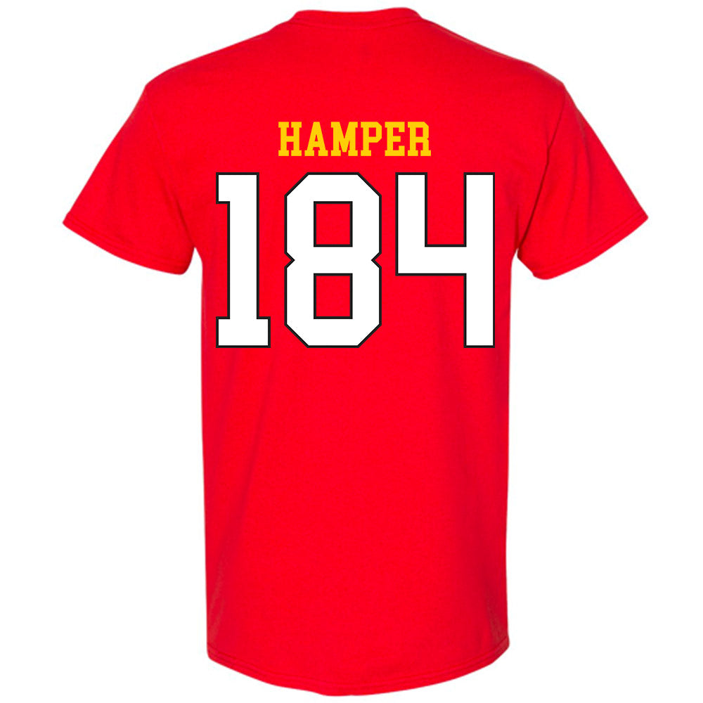Maryland - NCAA Wrestling : Landon Hamper - Classic Shersey T-Shirt-1