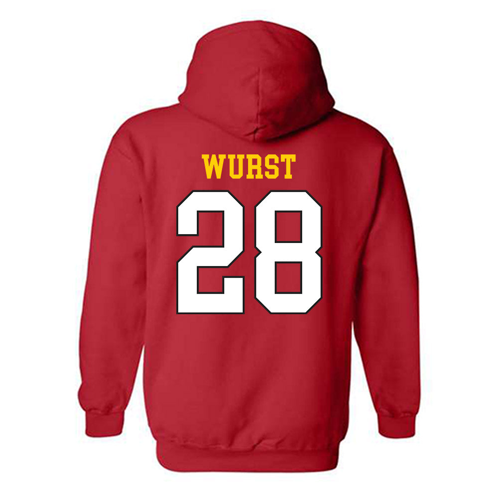 Maryland - NCAA Softball : Aubrey Wurst - Classic Shersey Hooded Sweatshirt-1