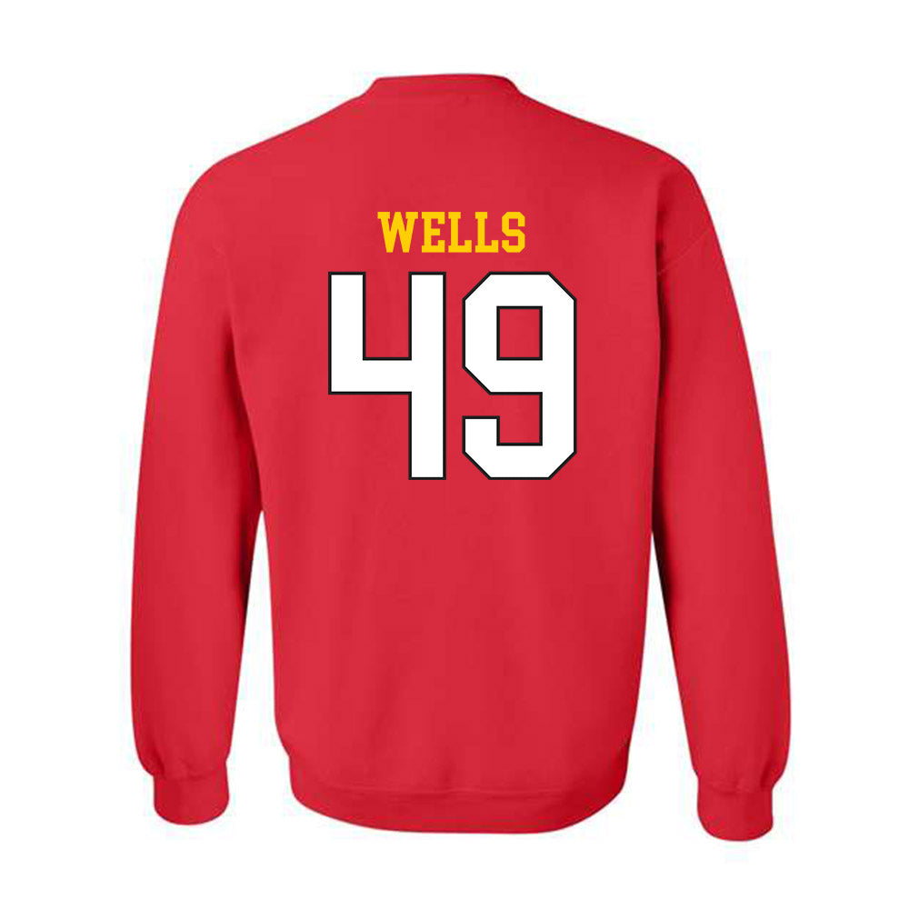 Maryland - NCAA Football : Chris Wells - Classic Shersey Crewneck Sweatshirt-1