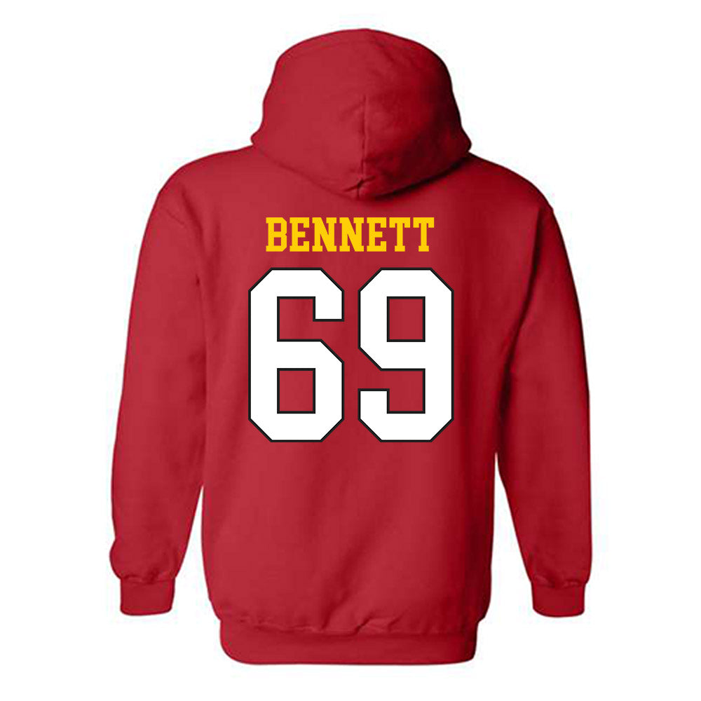 Maryland - NCAA Football : Logan Bennett - Hooded Sweatshirt