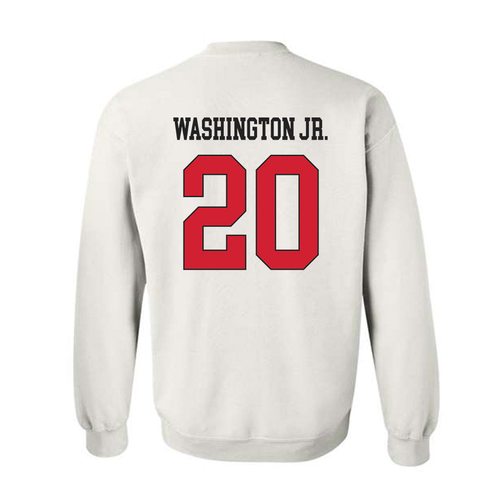 Maryland - NCAA Football : Ontario Washington Jr. - Classic Shersey Crewneck Sweatshirt-1