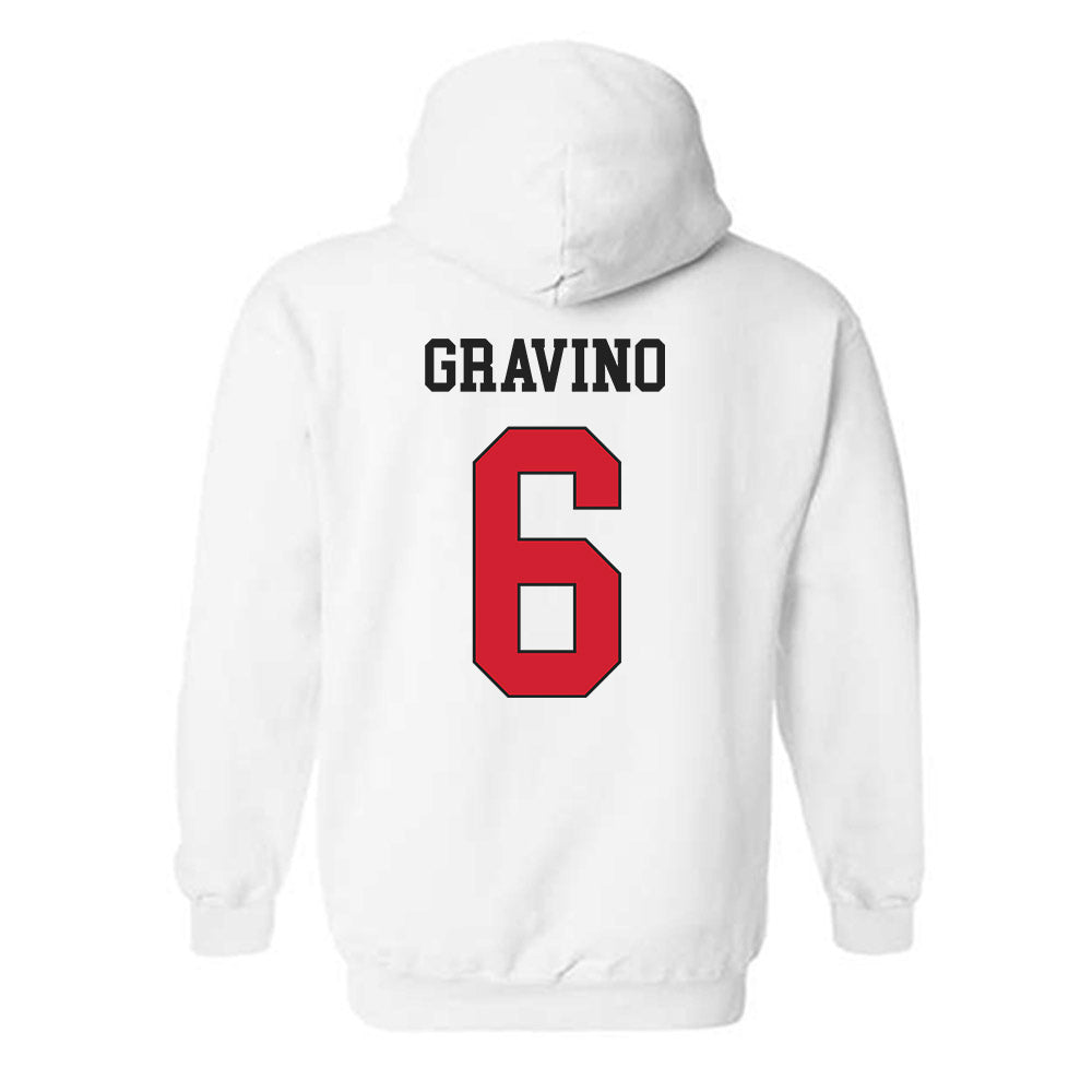 Maryland - NCAA Men's Lacrosse : Thomas Gravino - Classic Shersey Hooded Sweatshirt-1