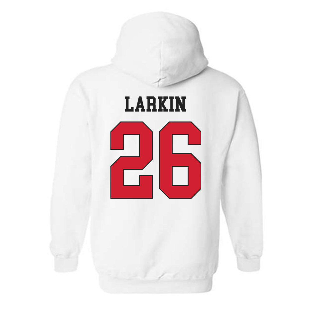 Maryland - NCAA Men's Lacrosse : AJ Larkin - Classic Shersey Hooded Sweatshirt-1