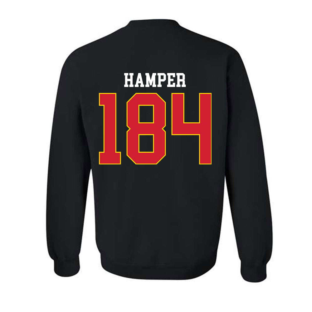 Maryland - NCAA Wrestling : Landon Hamper - Classic Shersey Crewneck Sweatshirt-1