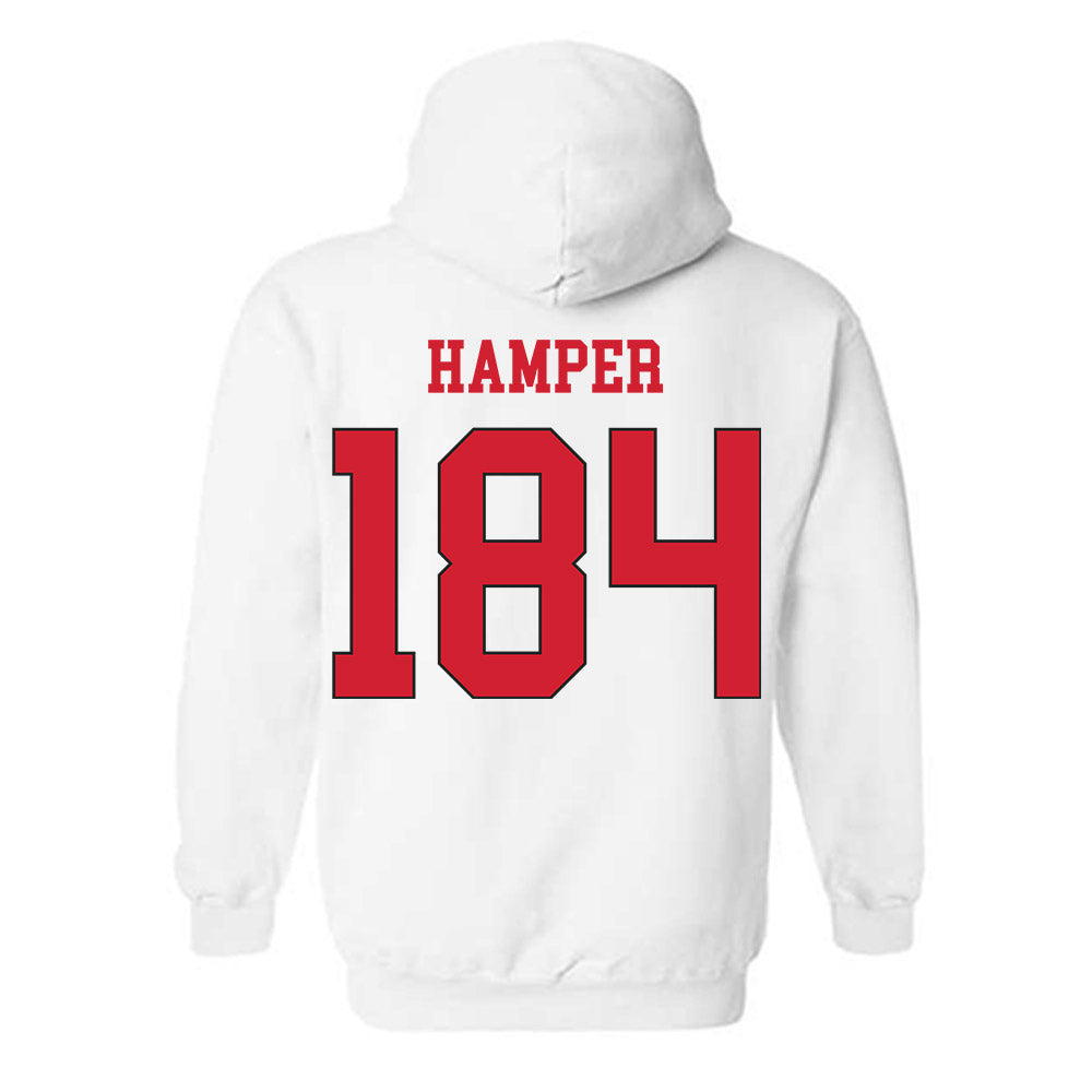 Maryland - NCAA Wrestling : Landon Hamper - Classic Shersey Hooded Sweatshirt-1