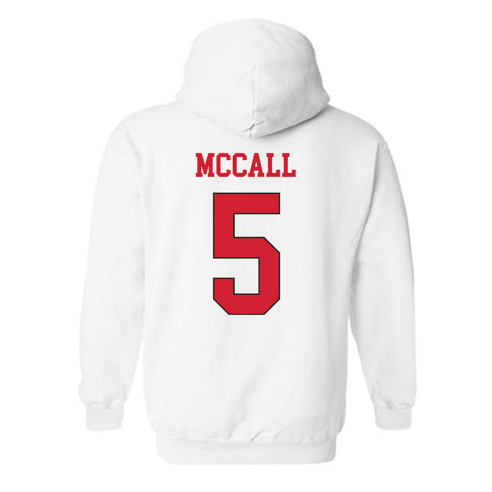 Maryland - Men's Basketball Alumni : Calvin McCall - Classic Shersey Hooded Sweatshirt-1