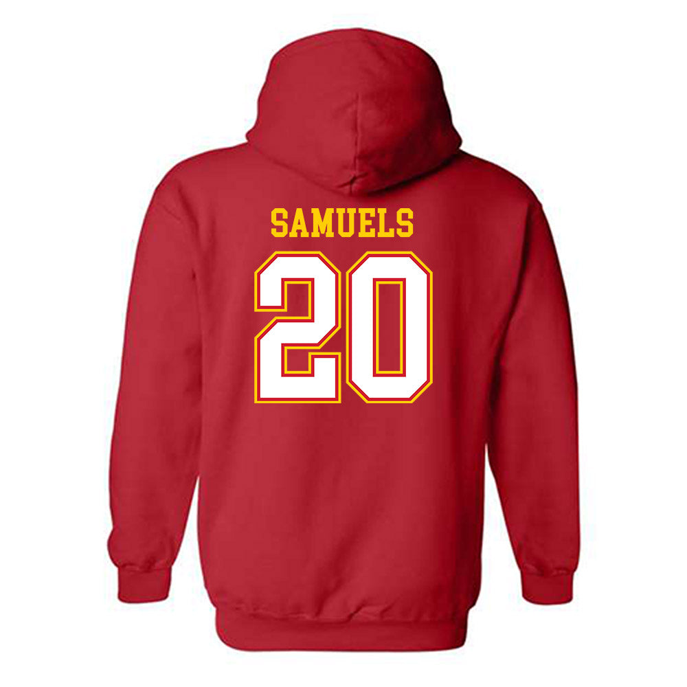 Maryland - NCAA Football : DJ Samuels - Sports Shersey Hooded Sweatshirt-1
