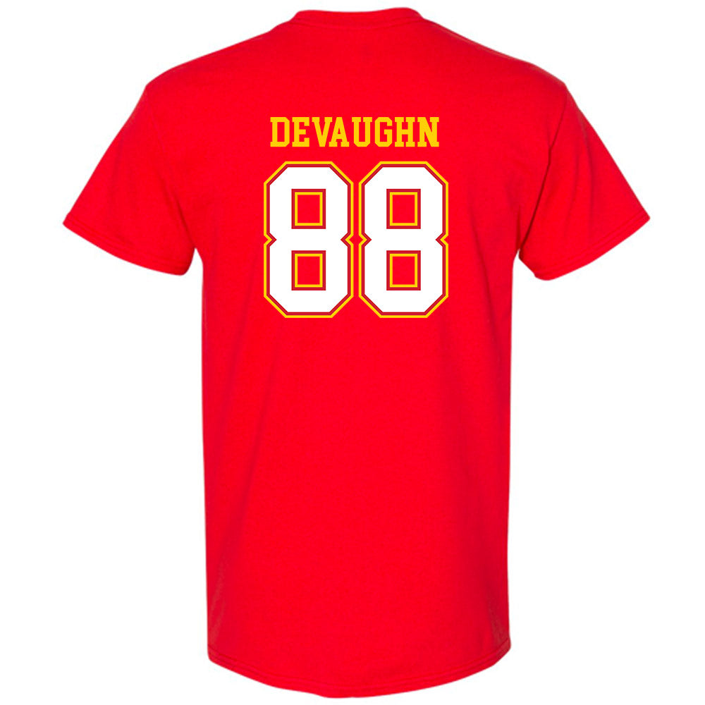 Maryland - NCAA Football : Justin DeVaughn - Sports Shersey T-Shirt-1