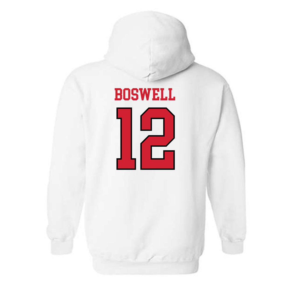 Maryland - NCAA Men's Basketball : Bishop Boswell - Sports Shersey Hooded Sweatshirt-1