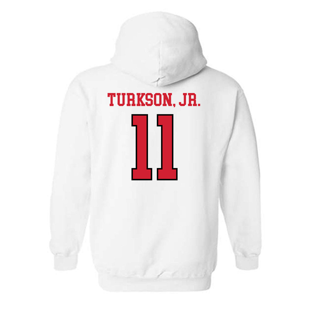 Maryland - NCAA Men's Basketball : George Turkson, Jr. - Sports Shersey Hooded Sweatshirt-1