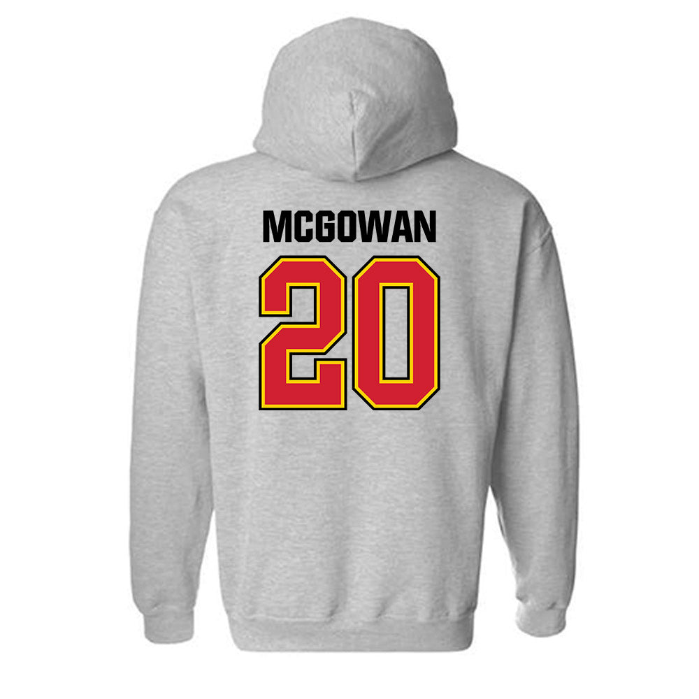 Maryland - NCAA Softball : Anna McGowan - Sports Shersey Hooded Sweatshirt-1