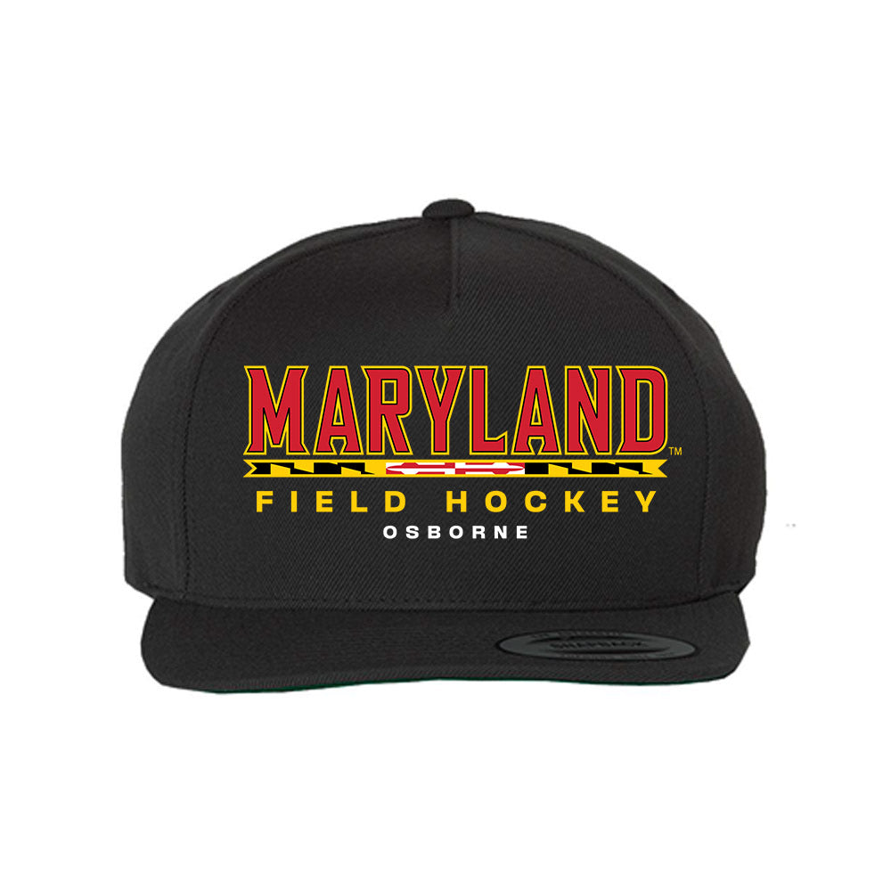 Maryland - NCAA Women's Field Hockey : Ryleigh Osborne - Snapback Hat-0