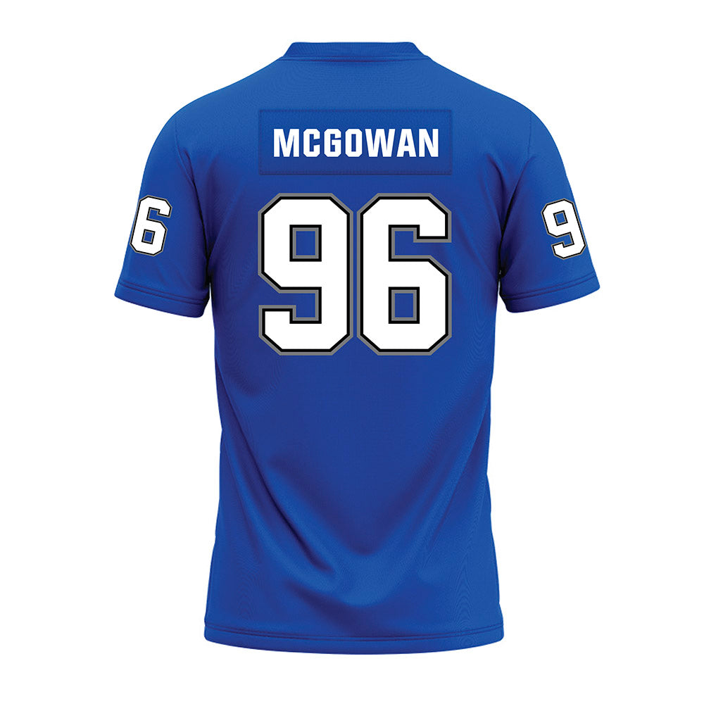 Buffalo - NCAA Football : Zachary Mcgowan - Blue Premium Football Jersey-1