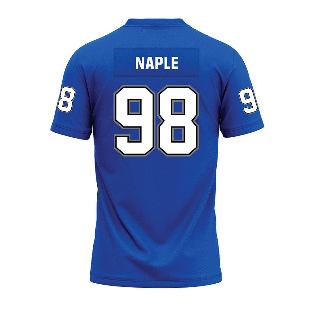 Buffalo - NCAA Football : Mason Naple - Blue Premium Football Jersey-1