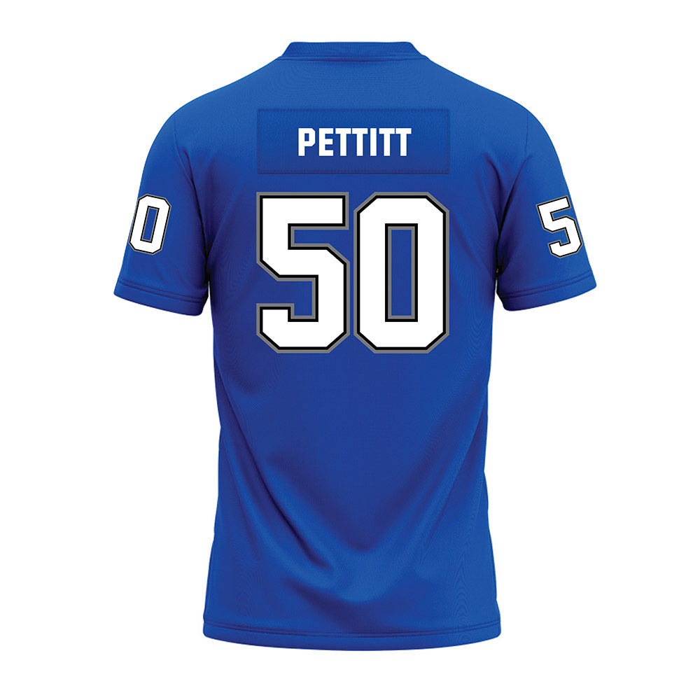 Buffalo - NCAA Football : Zach Pettitt - Blue Premium Football Jersey-1