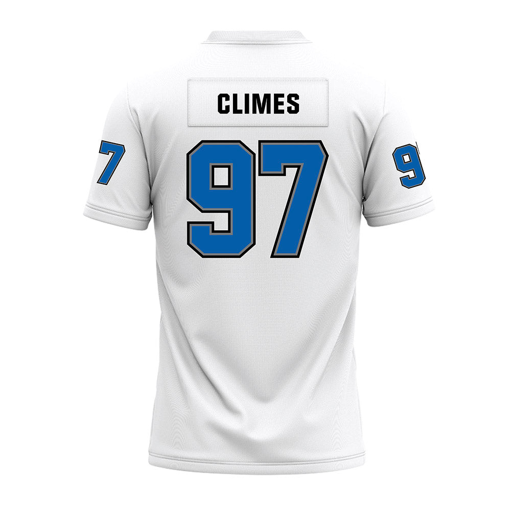 Buffalo - NCAA Football : Christopher Climes - White Premium Football Jersey-1